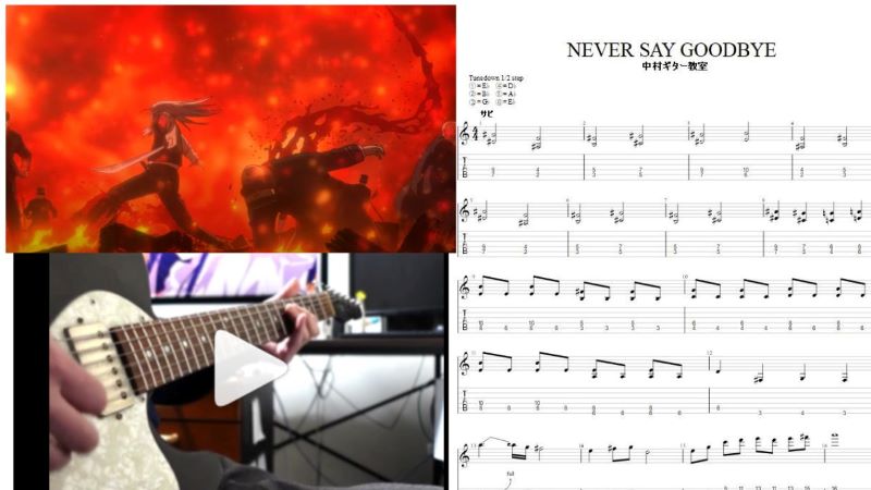 エレキギターで弾けるゴールデンカムイOP曲【NEVER SAY GOODBYE/ALI